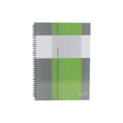 Spirálfüzet A4, 80lap vonalas, keményfedelű Marker Linear