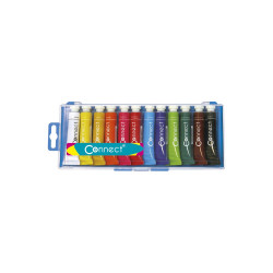 Tempera 12x12ml, készlet, Connect Író- irodaszer, papíráru Connect