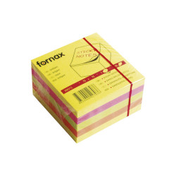 Jegyzettömb öntapadó, 75x75mm, 450lap, Fornax neon Író- irodaszer, papíráru Fornax