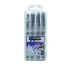 Alkoholos marker készlet, 0,3mm, S OHP Centropen 2634, 4 klf. szín Író- irodaszer, papíráru Centropen