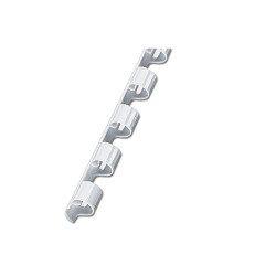 Spirál műanyag, 10mm, 100 db/doboz, Fornax fehér Irodatechnika, kellékei Fornax