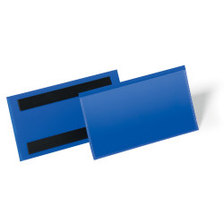 Mágneses dokumentum tároló zseb 150x67mm, 50 db/csomag, Durable Bemutatótábla, mágneses info keret Durable