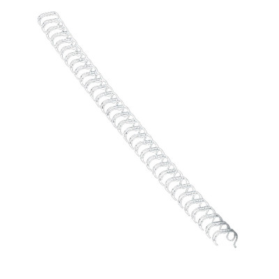 Fém spirál 3:1, 12mm, 81-100lap, Fellowes® 100 db/doboz, fehér