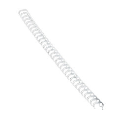 Fém spirál 3:1, 12mm, 81-100lap, Fellowes® 100 db/doboz, fehér