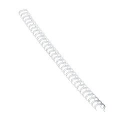 Fém spirál 3:1, 12mm, 81-100lap, Fellowes® 100 db/doboz, fehér