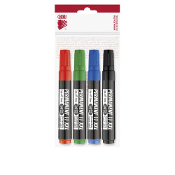Alkoholos marker készlet, 3mm, kerek hegyű Ico 11XXL, 4 klf.szín Író- irodaszer, papíráru Ico