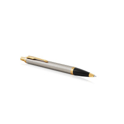Golyóstoll csiszolt fém test, arany klipsz 1931670 Parker Royal IM, írásszín kék