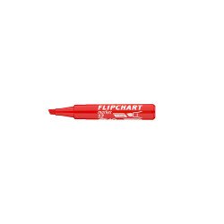 Flipchart marker vízbázisú 1-4mm, vágott Artip 12 piros