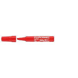 Flipchart marker vízbázisú 1-4mm, vágott Artip 12 piros Flipchart marker Ico