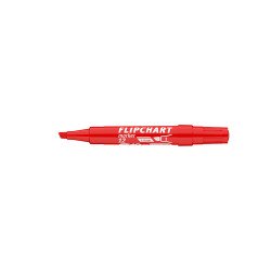 Flipchart marker vízbázisú 1-4mm, vágott Artip 12 piros