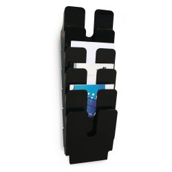 Prospektustartó A4, Durable Flexiplus 6 db/csomag, fekete