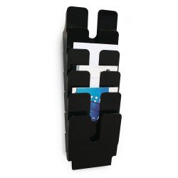 Prospektustartó A4, Durable Flexiplus 6 db/csomag, fekete