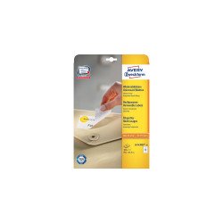Etikett címke, 99,1 x42,3mm, univerzális visszaszedhető, 12 címke/ív, 25 ív/doboz, Avery fehér Etikett - címke Avery