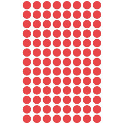 Etikett címke, o8mm, jelölésre, 4 ív/doboz, Avery piros