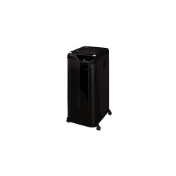 Iratmegsemmisítő, 600lap, mikrokonfetti vágás 2x12mm, Fellowes® AutoMax 600M, fekete Iratmegsemmisítő gép Fellowes