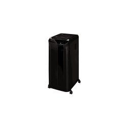 Iratmegsemmisítő, 600lap, mikrokonfetti vágás 2x12mm, Fellowes® AutoMax 600M, fekete Iratmegsemmisítő gép Fellowes
