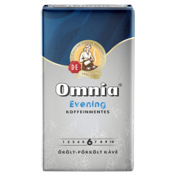 Kávé őrölt, 250g, Douwe Egberts Omnia Evening, koffeinmentes