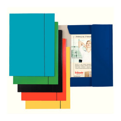 Gumis mappa A4, karton 15mm, Esselte Economy világoskék Gumis mappa Esselte