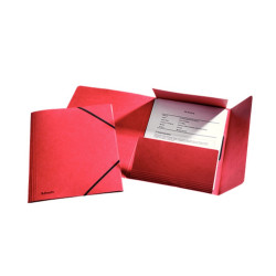 Gumis mappa A4, prespán karton, 15mm, Esselte Rainbow piros Gumis mappa Esselte