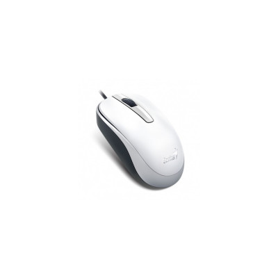 Egér optikai vezetékes DX-120, USB, 1000dpi, Genius fehér