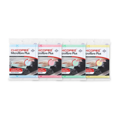 Törlőkendő mikroszálas 5 db/csomag, Microfibre Plus, Chicopee sárga