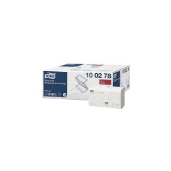 Kéztörlő 2 rétegű Z hajtogatású 200 lap/csomag 15 csomag/karton Extra Soft Singlefold H3 Tork_100278 hófehér Higéniai papír Tork