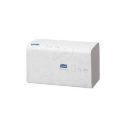 Kéztörlő 2 rétegű Z hajtogatású 250 lap/csomag 15 csomag/karton Soft Singlefold H3 Tork_290163 fehér Higéniai papír Tork