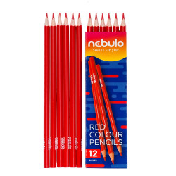 Színes ceruza, háromszög, Nebulo piros Író- irodaszer, papíráru Nebulo