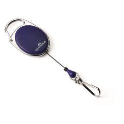 Névjegykártyatartó kihúzható karabineres, Durable with Snap Hook sötétkék Író- irodaszer, papíráru Durable