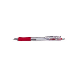 Golyóstoll 0,5mm, Zebra Tapli clip Eco, írásszín piros Golyóstoll Zebra