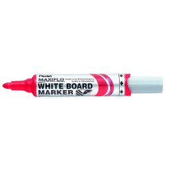 Táblamarker 2,5mm, kerek hegyű, Pentel Maxiflo piros Író- irodaszer, papíráru Pentel