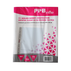 Genotherm lefűzhető, A4, 50 micron víztiszta PPB Extra 100 db/csomag, Író- irodaszer, papíráru Ppb