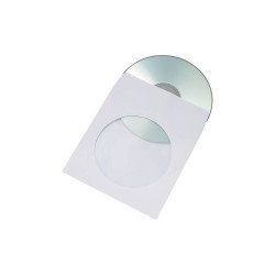 Boríték TCD öntapadó körablakos cd papírtok 125x125mm 1000 db Bluering® fehér Boríték Bluering