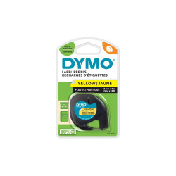 Feliratozógép szalag Dymo Letratag S0721620/59423 12mmx4m, ORIGINAL sárga Feliratozógép szalag Dymo