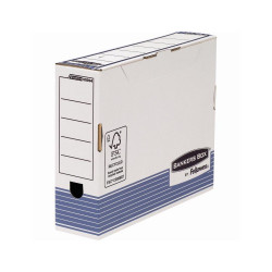 Archiváló doboz 80mm, Fellowes® Bankers Box System, 10 db/csomag, kék Archiválás Fellowes