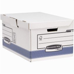 Archiváló konténer csapófedéllel, karton, 310 x 390 x 560 mm., Bankers Box System by Fellowes® 2 db/csomag, kék/fehér Archiválás Fellowes
