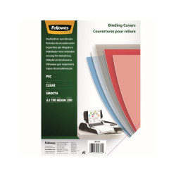 Előlap, A3, 200 mikron, 100 db/csomag, Fellowes® víztiszta Irodatechnika, kellékei Fellowes
