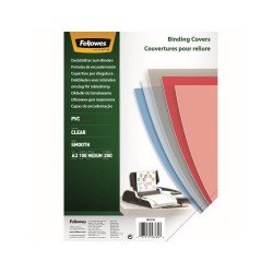 Előlap, A3, 200 mikron, 100 db/csomag, Fellowes® víztiszta Irodatechnika, kellékei Fellowes