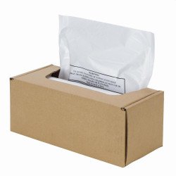 Hulladékgyűjtő zsákok iratmegsemmisítőhöz, 94 literes kapacitásig, Fellowes® 350C és 550C-hez, 50 db/csomag, Hulladékgyűjtő zsák Fellowes
