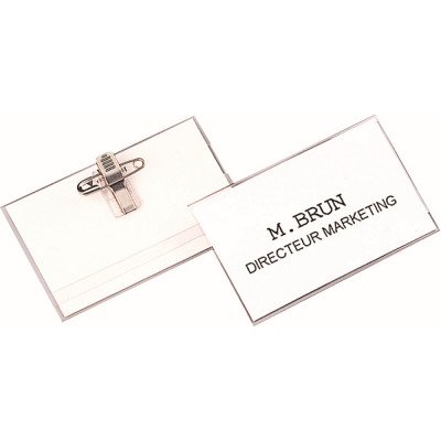 Névkitűző 60x40mm, tűvel, Fellowes® 100 db/csomag, Névkitűző 60x40mm, tűvel, Fellowes® 100 db/csomag,