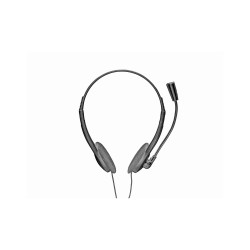 Headset vezetékes mikrofonos Ziva Chat Trust fekete-ezüst Fejhallgató, headset Trust