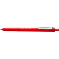 Golyóstoll nyomógombos 0,35mm, Pentel iZee, írásszín piros Golyóstoll Pentel