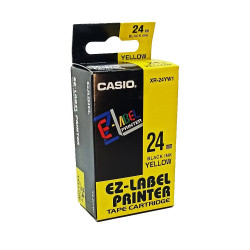 Feliratozógép szalag XR-24YW1 24mmx8m Casio fekete/sárga Feliratozógép szalag Casio