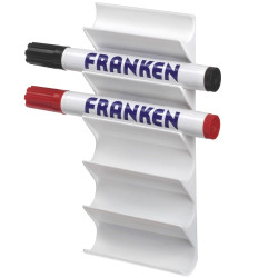 Táblamarker tartó mágneses 6 db marker tárolására alkalmas Franken fehér Irodatechnika, kellékei Franken