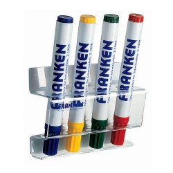 Táblamarker tartó mágneses 4 db marker tárolására alkalmas Franken átlátszó Irodatechnika, kellékei Franken