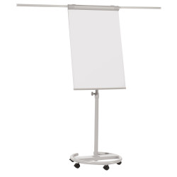 Flipchart tábla mobil 68x105cm, mágneses, 2 db segédkarral, 5 görgős Premium line  F2400/N Franken