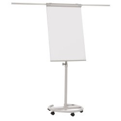 Flipchart tábla mobil 68x105cm, mágneses, 2 db segédkarral, 5 görgős Premium line  F2400/N Franken