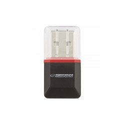 Adapter USB A 2.0 - Micro SD, fekete