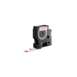 Feliratozógép szalag Dymo D1 S0720850/45805 24mmx7m, ORIGINAL, fehér/fekete