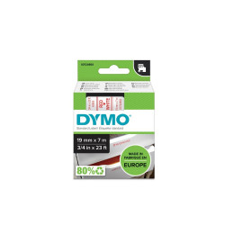 Feliratozógép szalag Dymo D1 S0720850/45805 24mmx7m, ORIGINAL, fehér/fekete